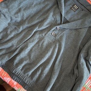 Blue Button-Up Sweater